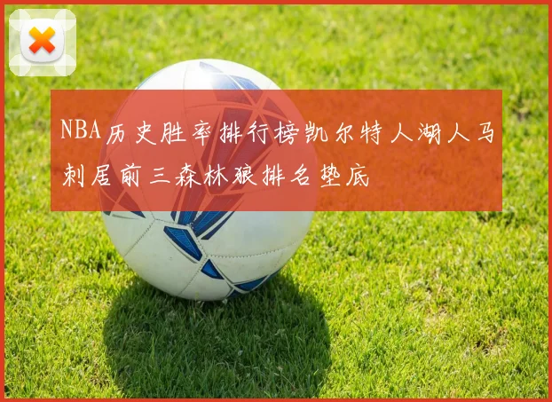NBA历史胜率排行榜凯尔特人湖人马刺居前三森林狼排名垫底